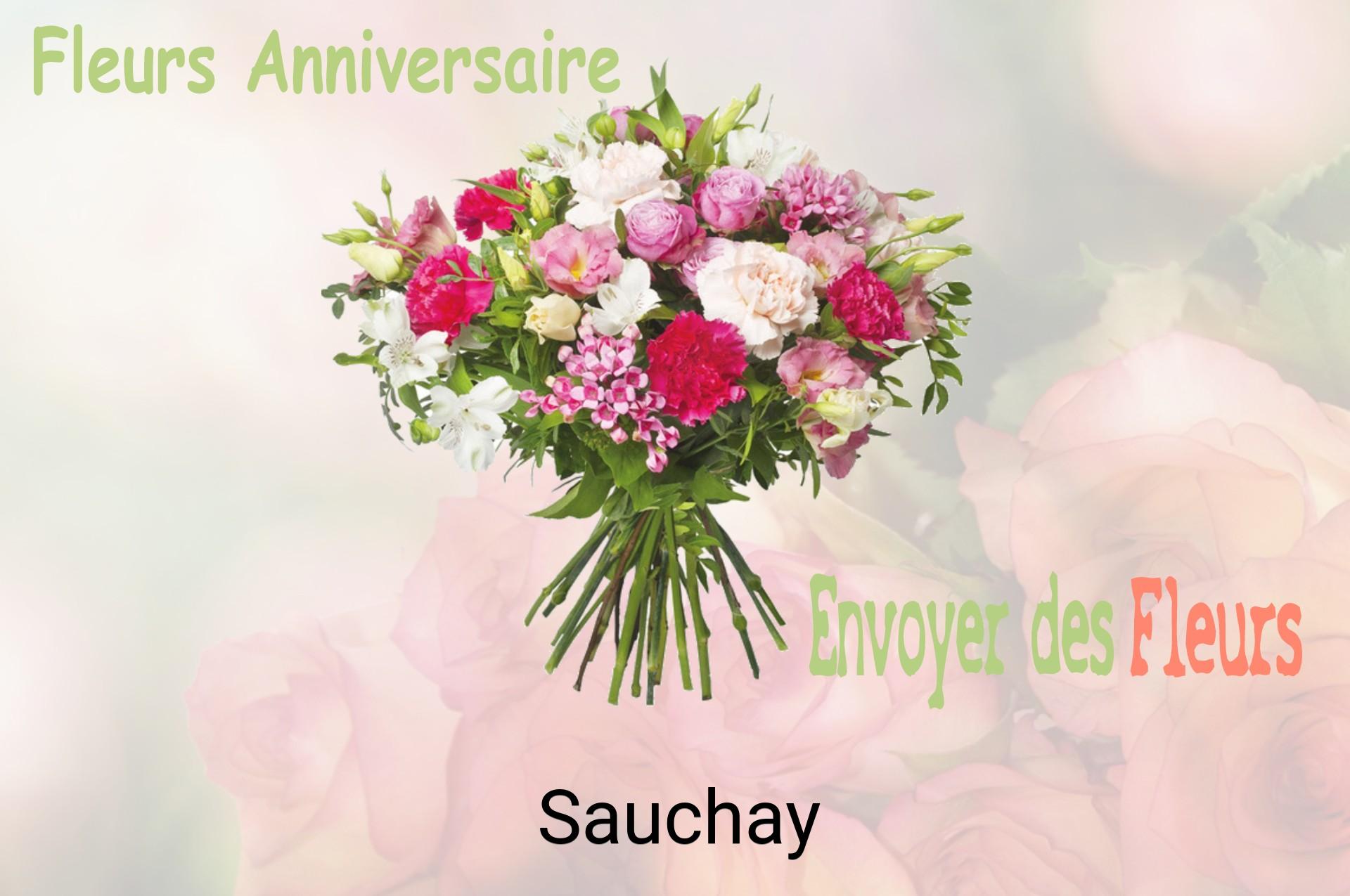 Bouquet de fleurs d’anniversaire livré à Sauchay